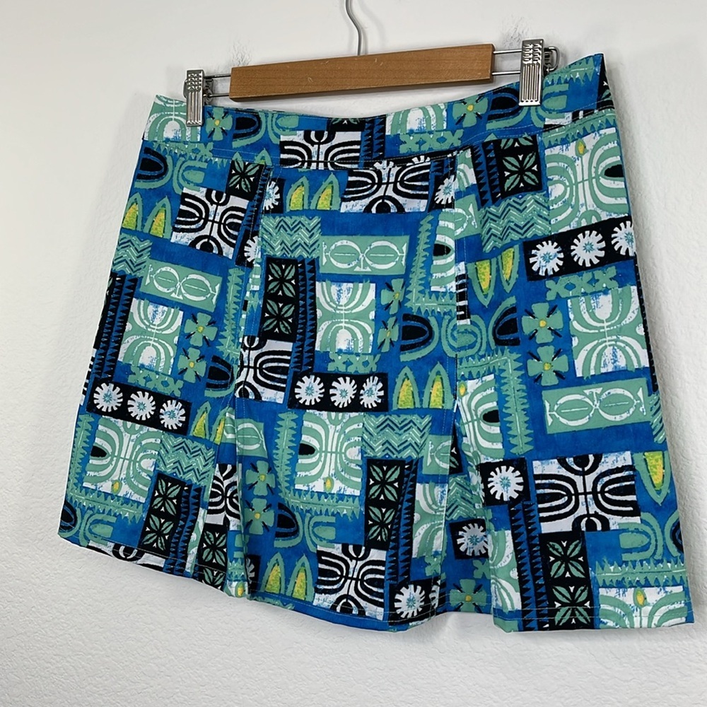 Rip Skirt Hawaii NWT Pacific Tapa Print Quick-Dry Wrap Skirt size Medium - Picture 6 of 9